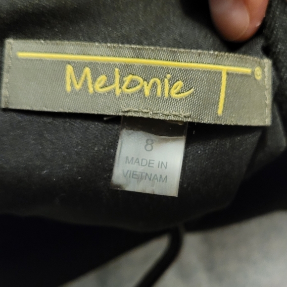 BRAND NEW Melonie T 3/4 Sleeve Sheath Dress black size 8 - Picture 5 of 5